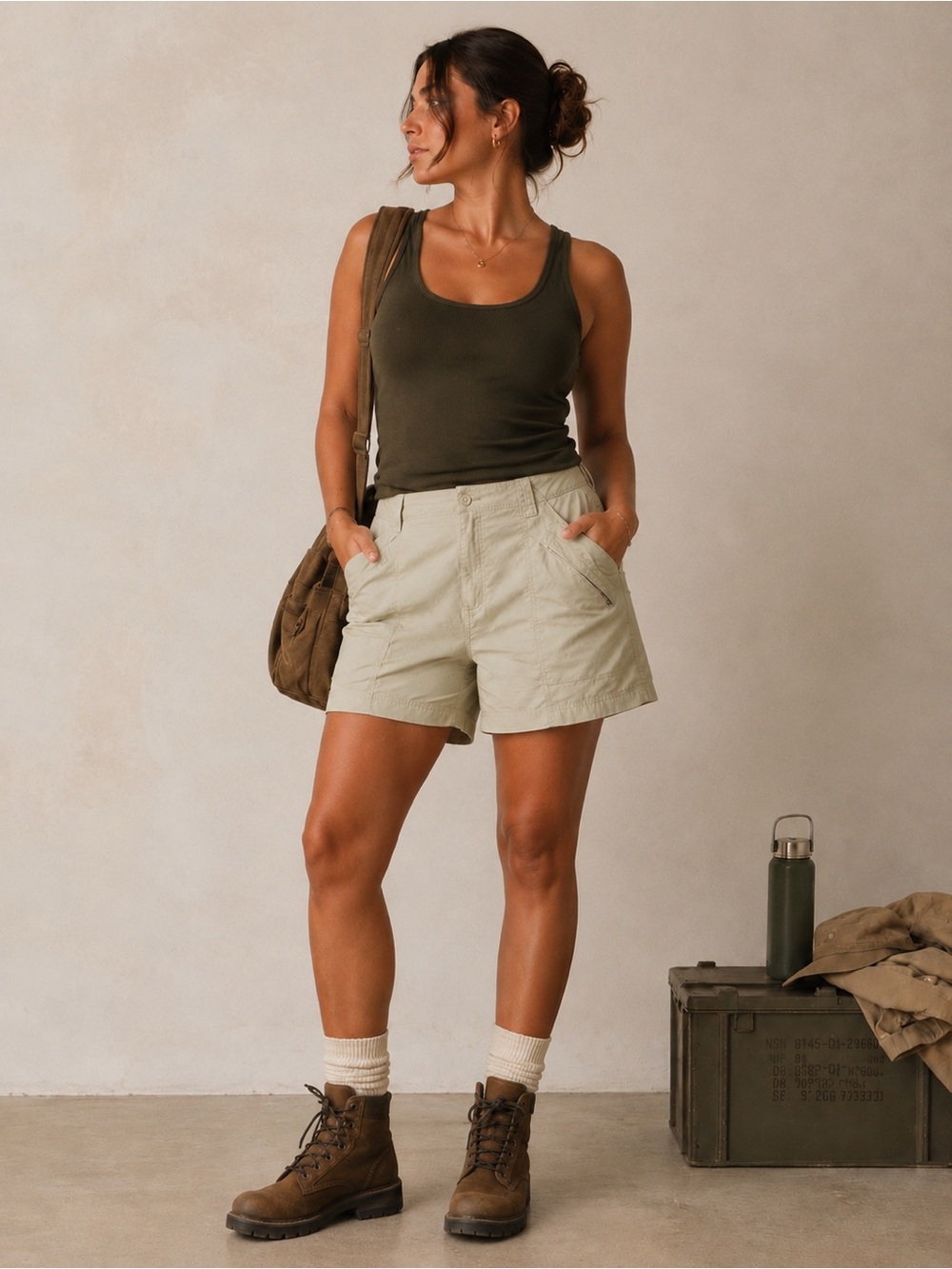 Royal Robbins Utility Hiking Shorts Beige Women’s 14 Gorpcore Outdoor